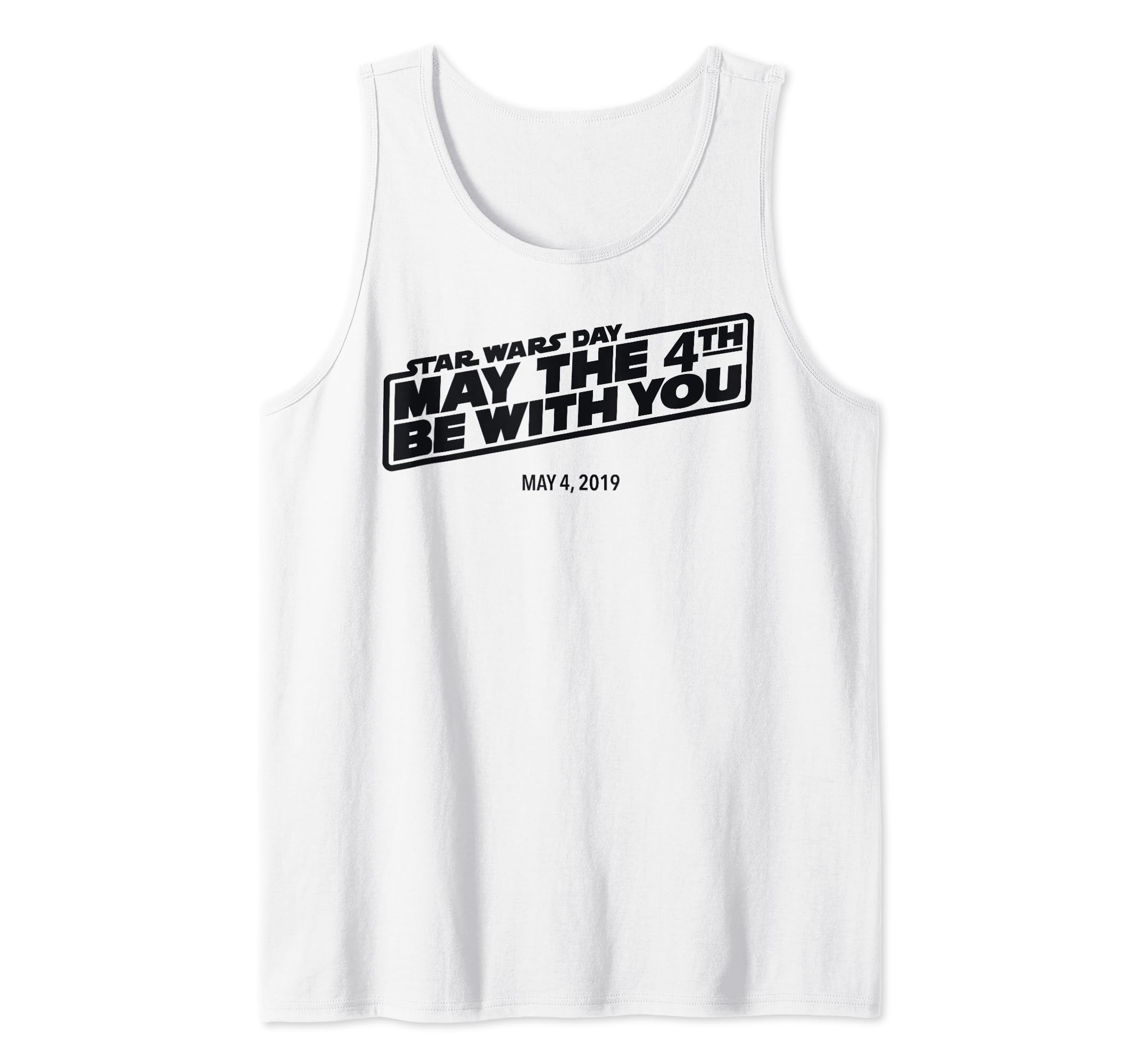 Star Wars Day May The 4th Be With You Simple Logo Tank Top, Blue