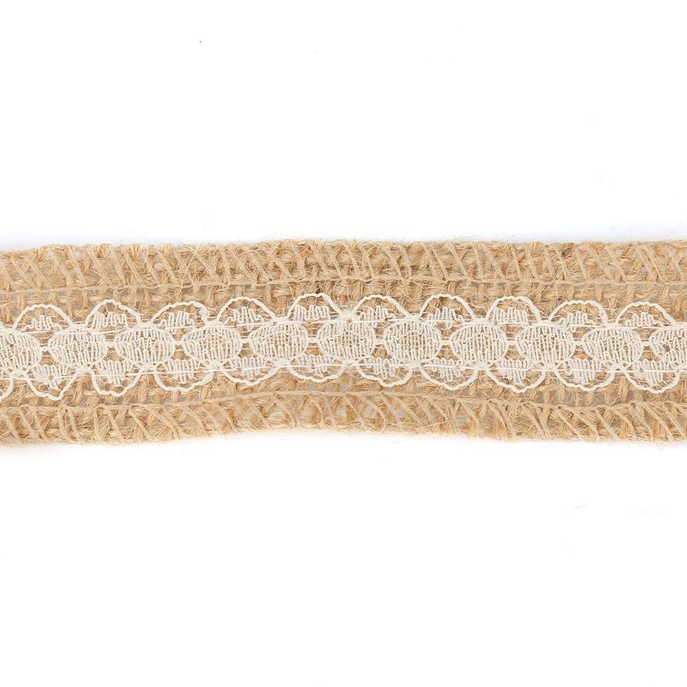 1 M 25 Mm Naturel Jute Toile De Jute Rouleaux Ruban De Hesse Rustique Vintage Décor