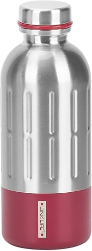 Miniatura 8 de Botella de agua aislada, botella de doble pared de 12 onzas para bebidas frías y calientes, botellas de agua de viaje de acero inoxidable a prueba