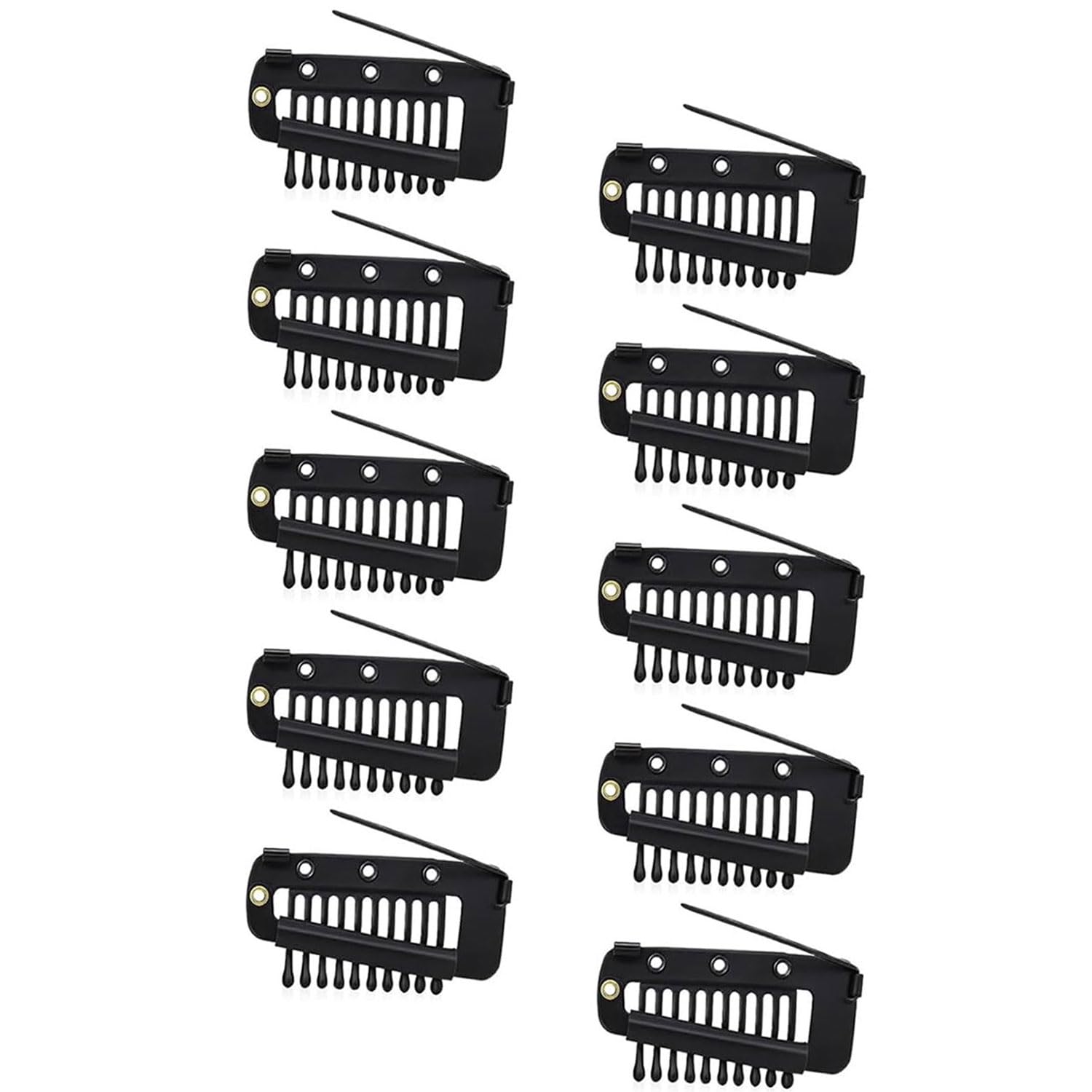 vama FASHIONS 10 Pcs Black Stainless steel Chunni Safety Pins Clips Strong Grip Dupatta Setting Bridal Saree Pallu Pin For Women & Girls-picture-47