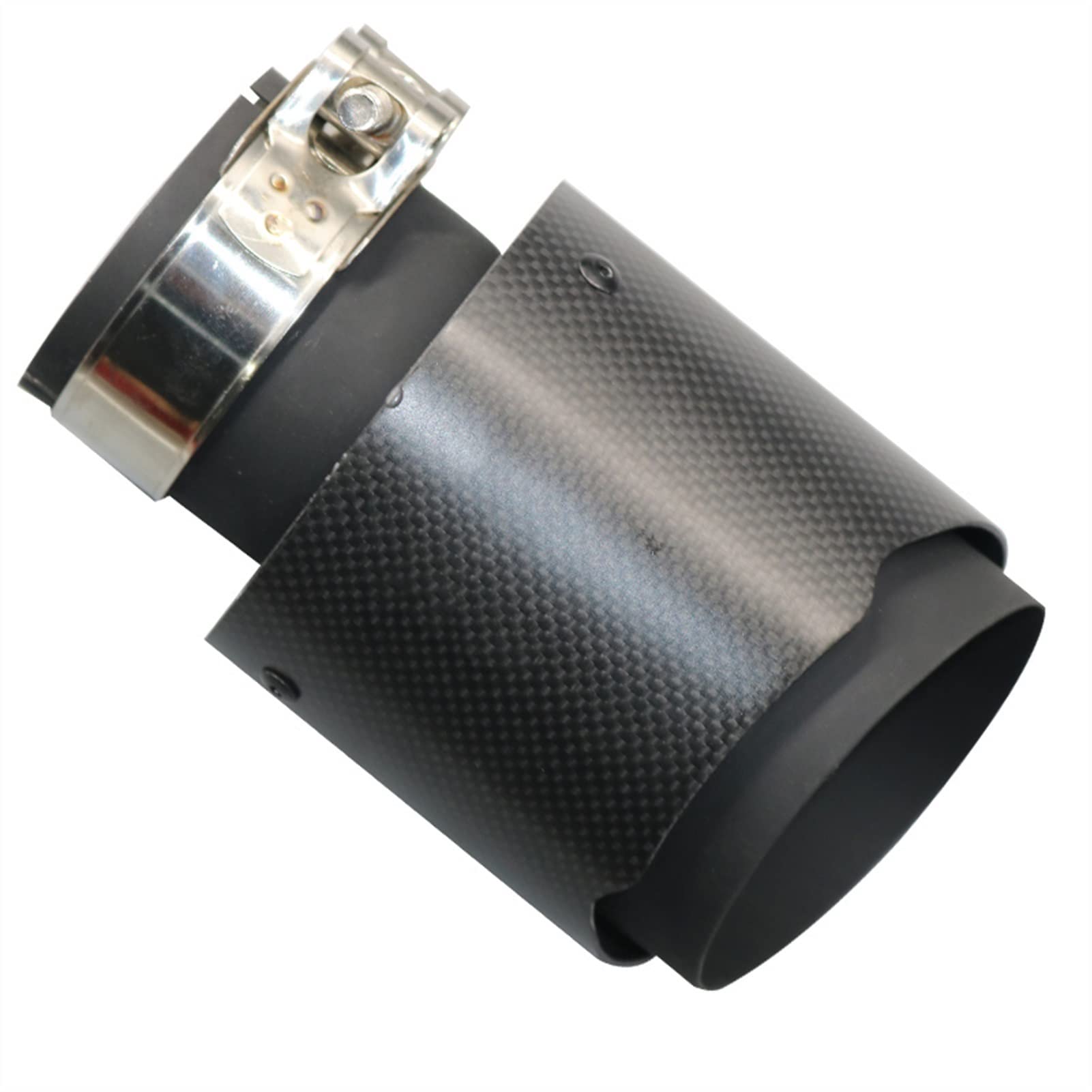 Silenciador de escape de fibra de carbono mate y acero negro exclusivo para W222