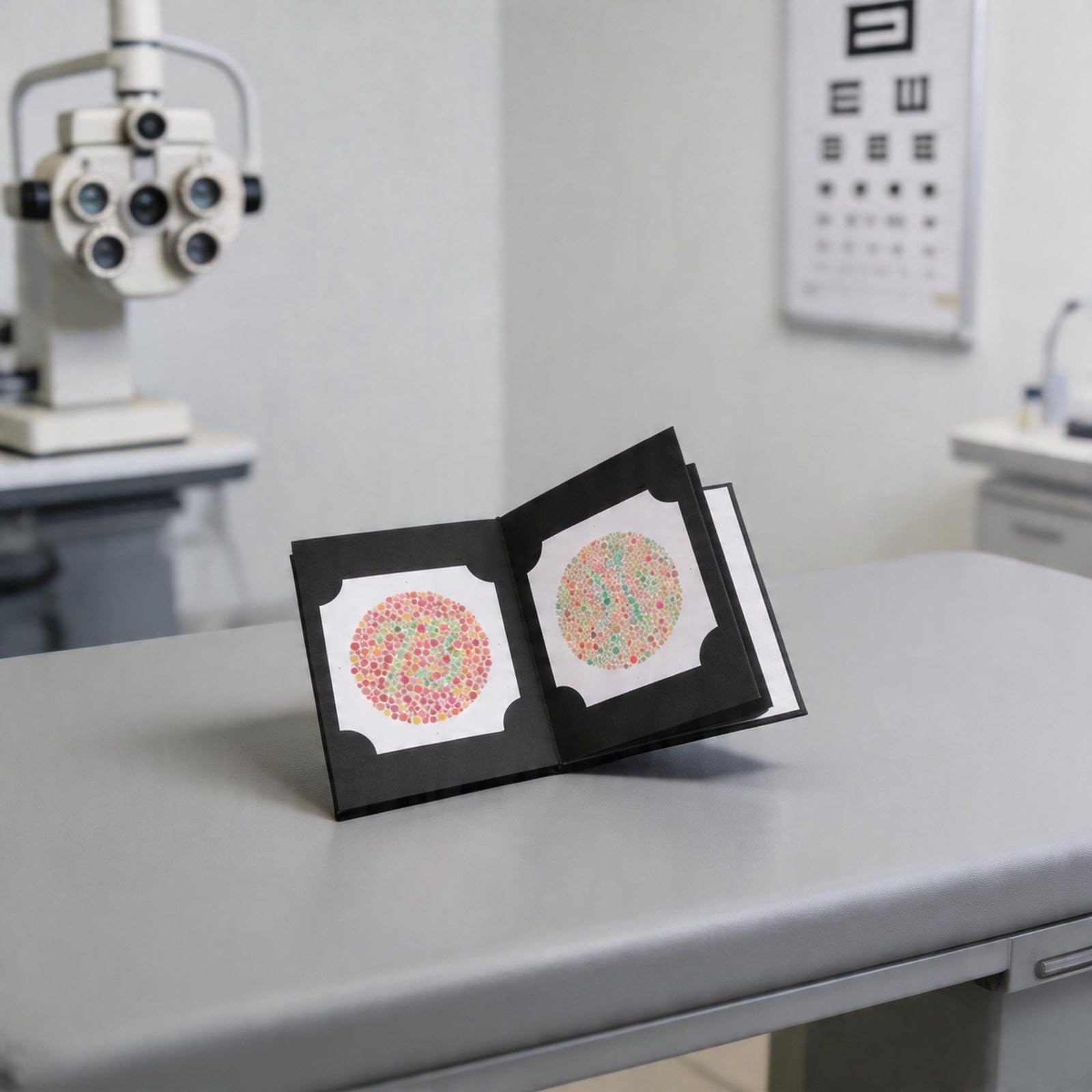 Ishihara – Livre de test de daltonisme – Édition 2024 – Kit de dépistage de la vision optométrie à 38 plaques pour détection de carence rouge-vert pour un usage clinique et domestique