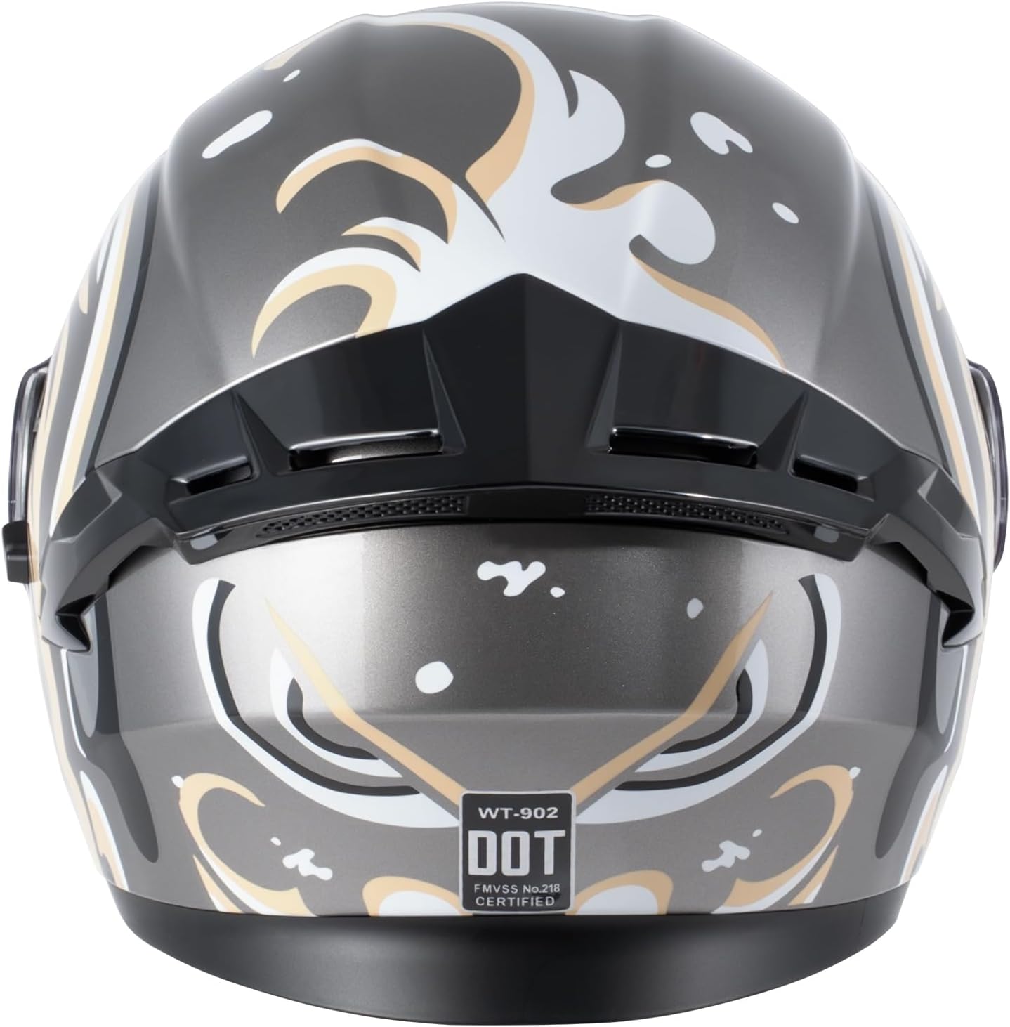 DOT Certified Modular Full Face Motorcycle Helmet - Flip-Up Design with Dual Visor for Adults Men & Women