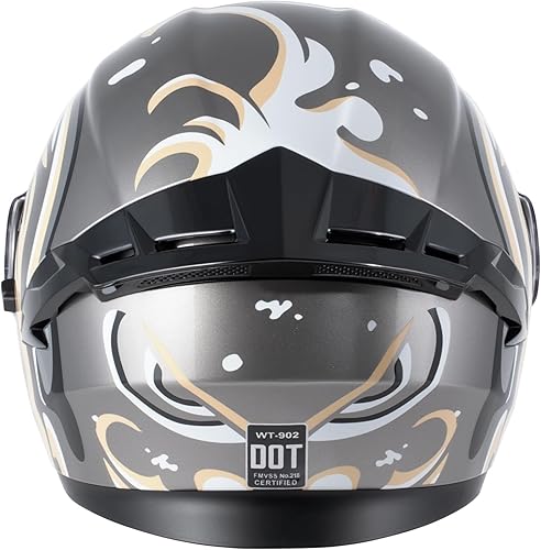 Miniatura 3 de DOT Certified Modular Full Face Motorcycle Helmet - Flip-Up Design with Dual Visor for Adults Men & Women