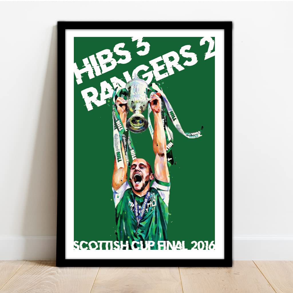 Hibernian FC Scottish Cup Final Framed Art Print - HIBS!