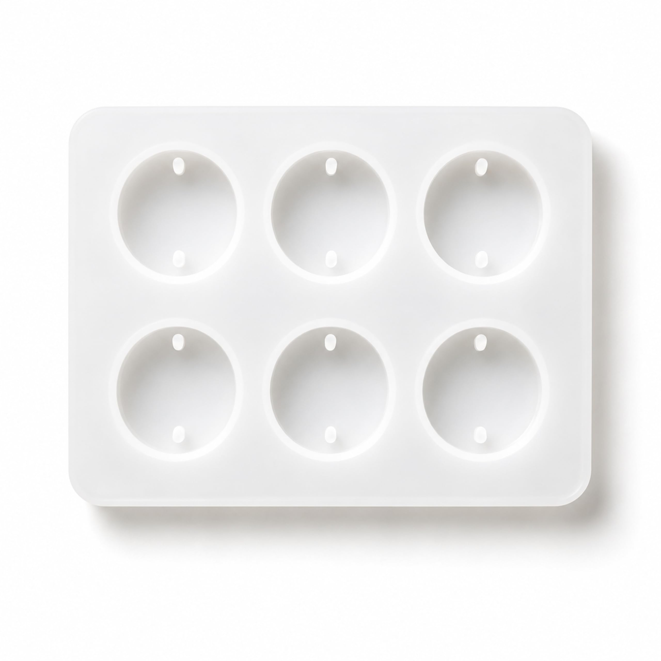 (BGA285) BGA Art Resin Round Silicone Rakhi Mould | 6 Cavity | 113×90 mm | Approx. 25 mm Cavity | Weight 60 g | Flexible Reusable Epoxy Resin, UV Resin, Jesmonite, Casting Mould-image-5