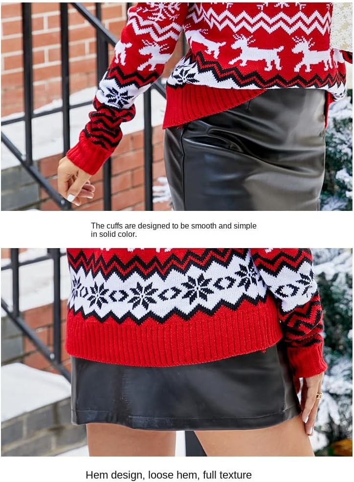 Teenage Girls Christmas Jumper Christmas Jumper Small Snowflake Couples Christmas Sweater Sweater Sweater Sweater Sweater