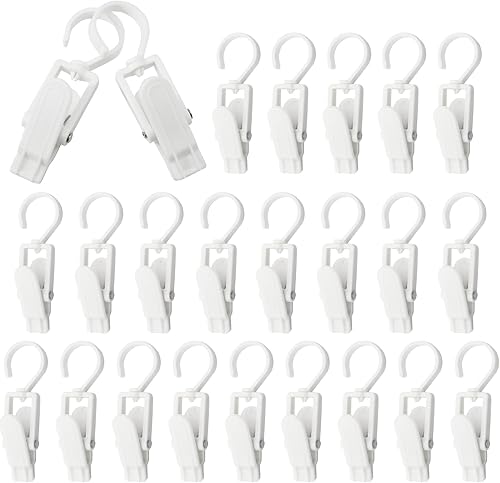 Vista 7 de Ganchos giratorios de plástico para colgar, ganchos giratorios súper fuertes, ganchos para ropa, clips de ropa, perchas de armario para el hogar