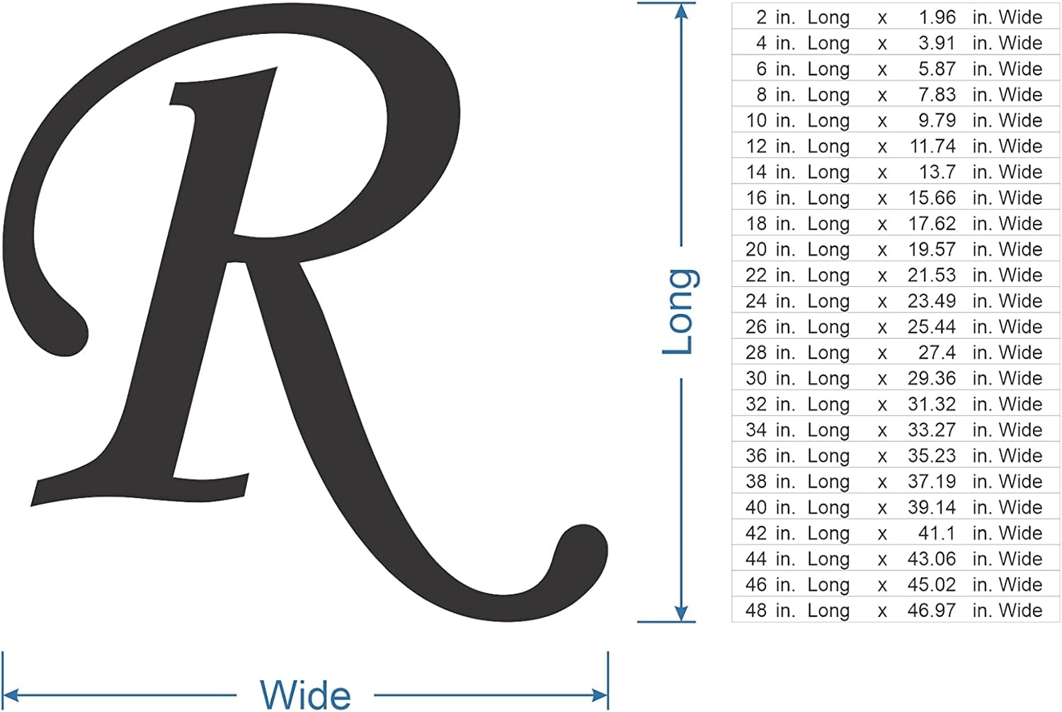 Metal Letter R Great for Mailbox or Front Door, Made from Unfinished Unsealed Steel, Use Indoor/Outdoor Home or Yard Decor, Can be Painted or Left Unpainted