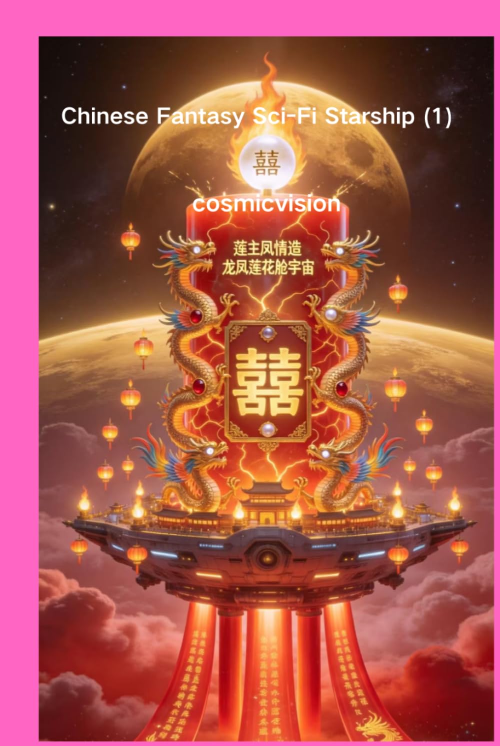 Chinese Fantasy Sci-Fi Starship (1)