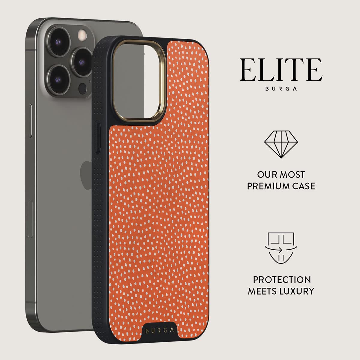 BURGA ELITE ドット柄ハードケース Elite Cases