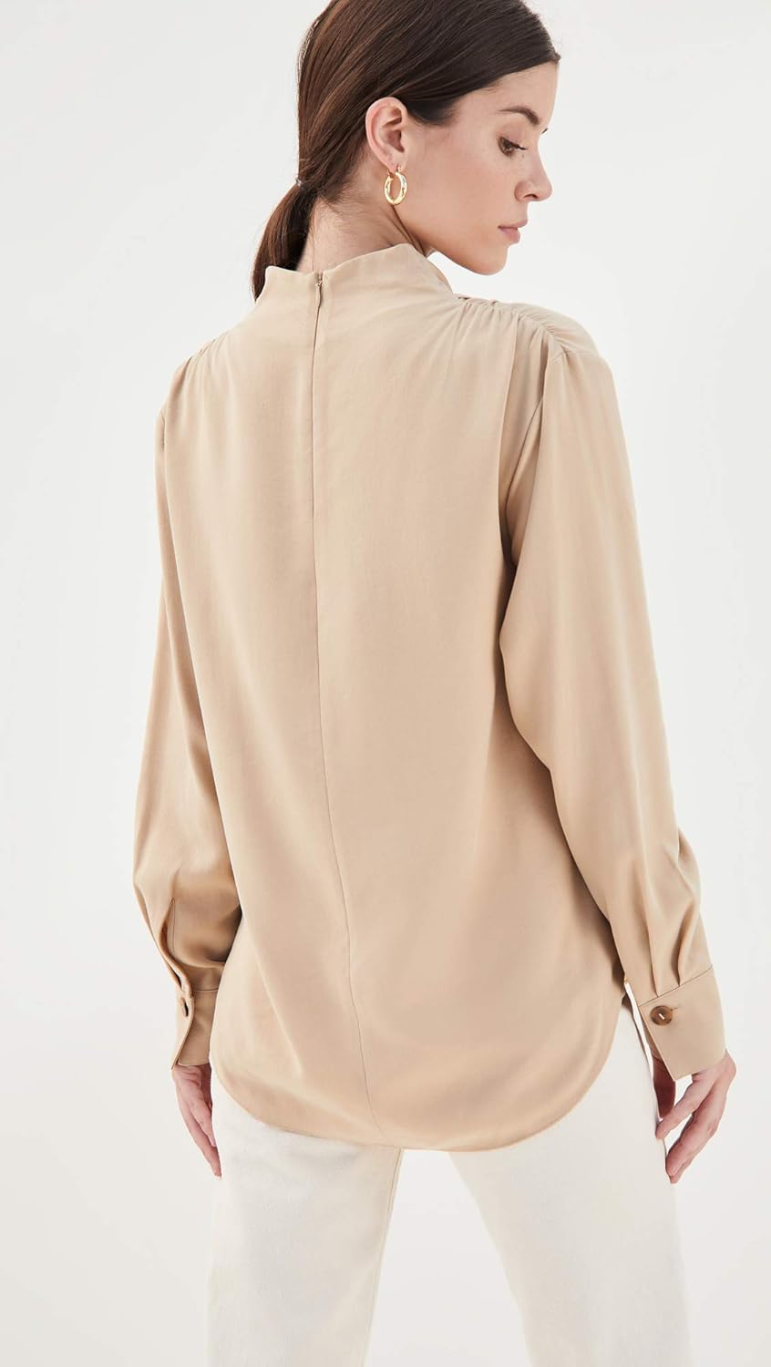 Vince Women's Cowl Neck Long Sleeve Blouse - Image 3