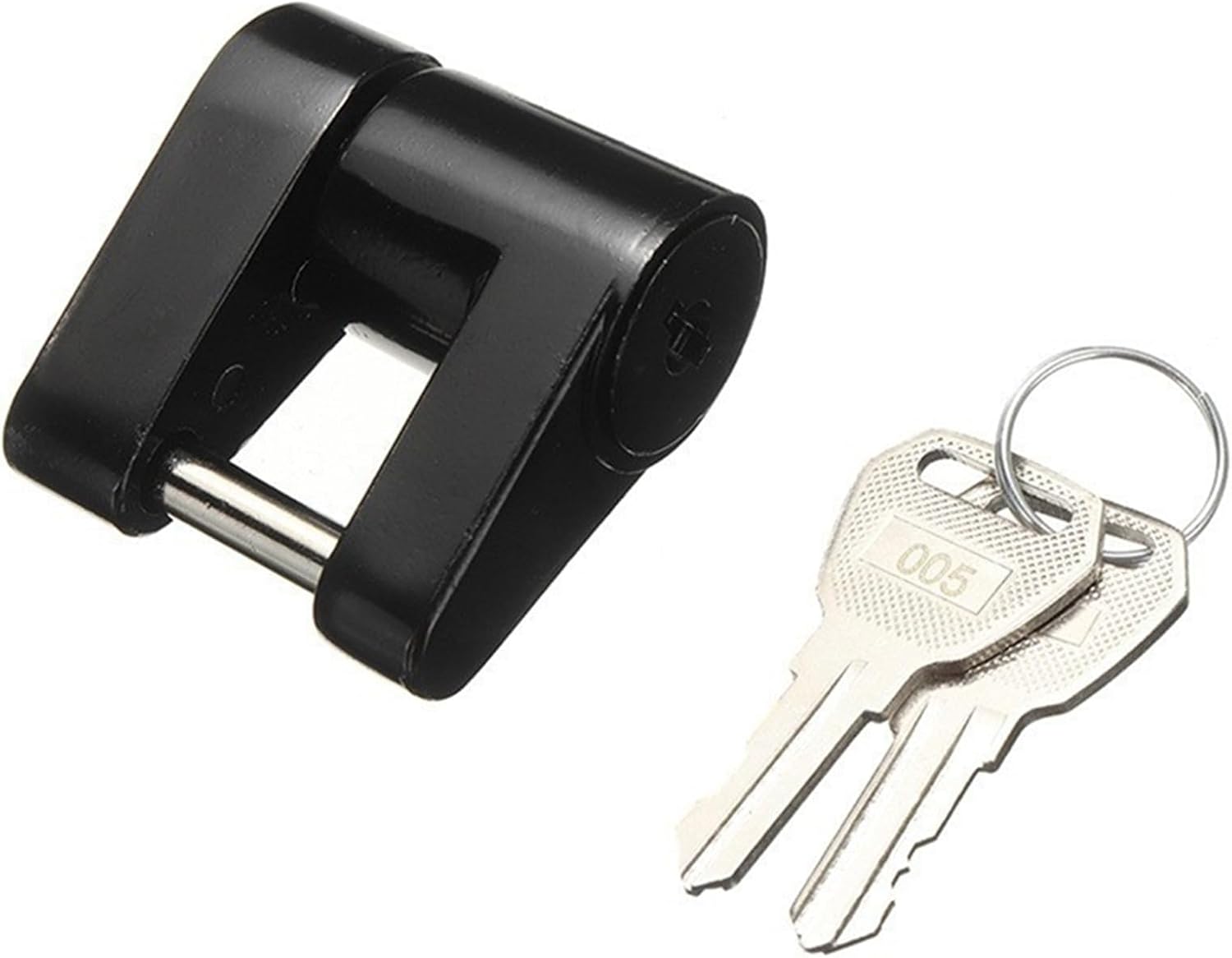 Trailer Accessories 1/4 Inch Small Trailer Lock Trailer Hook Connector Lock RV Truck Connector Truck Accessories 1Pcs(Black)