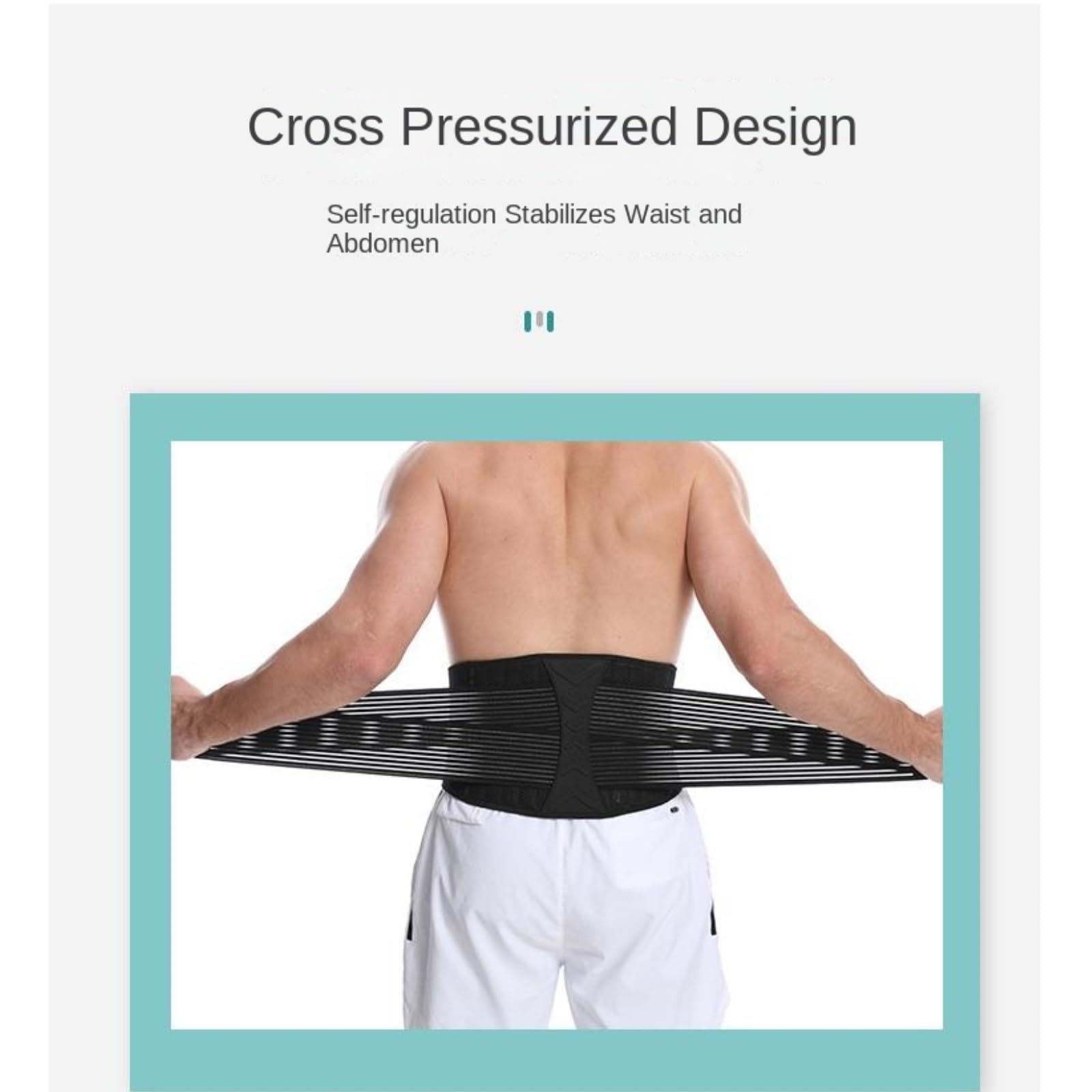 Faja Lumbar Articulación Sacroilíaca con Soporte Lumbar Ajustable For Soporte Cinturón(M)