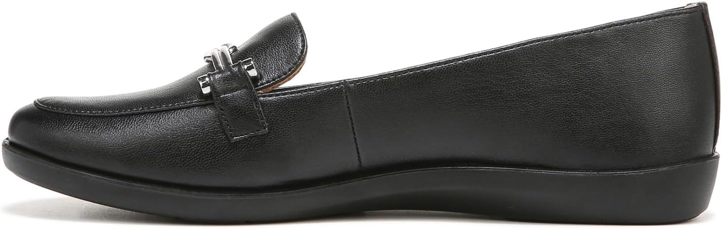 LifeStride Womens Nominate Slip On Loafers Black 7 M