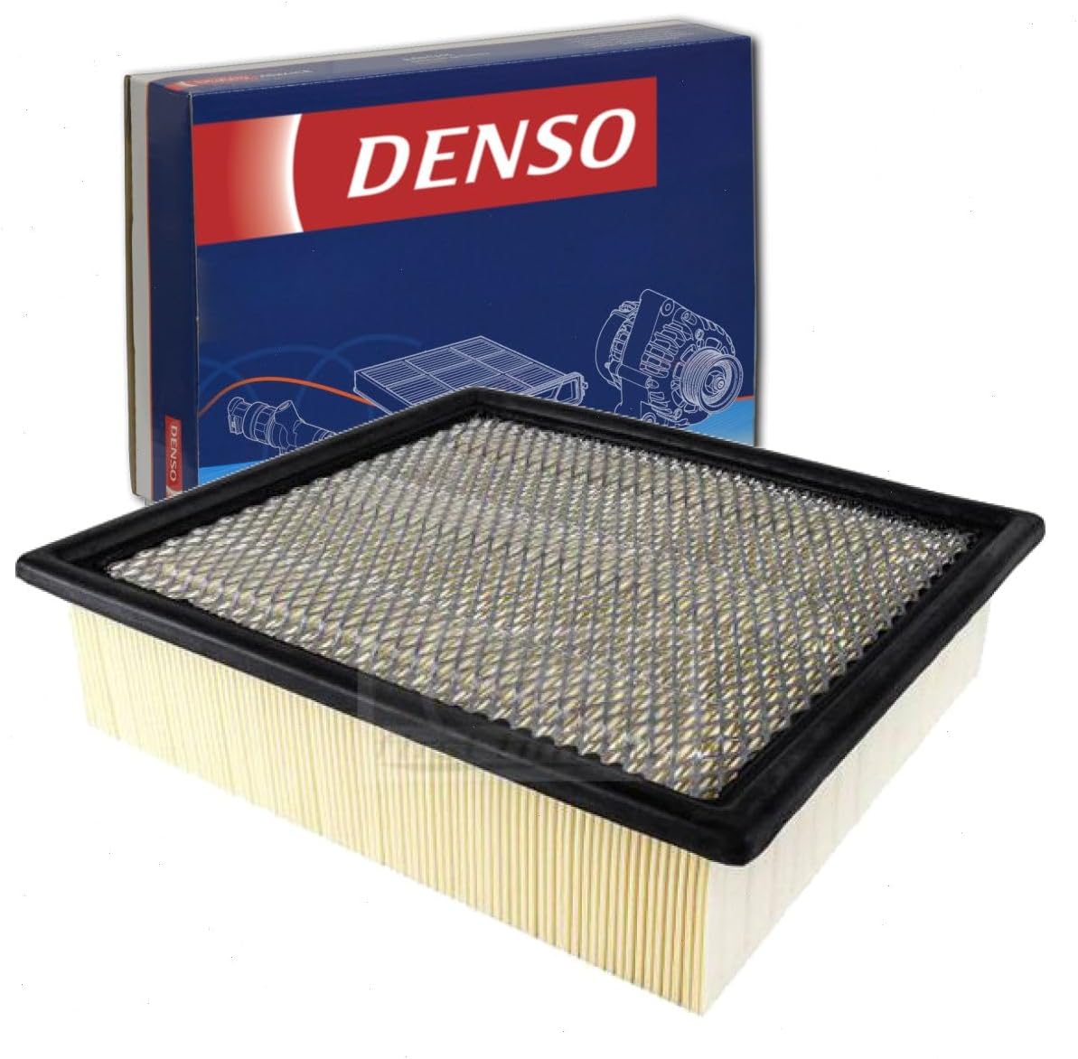 DENSO Air Filter compatible with Ford F-250 Super Duty 5.4L 6.2L 6.8L V10 V8 2008-2016