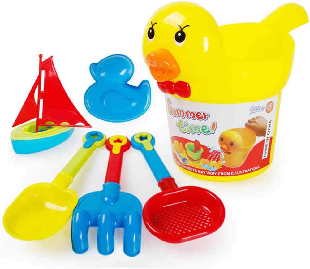 ZTSW Children's Beach Toys Parent-child Interaction Bath Swimming Suit Toy Bucket Set Water Games Beach Baby Boy Girl [6 Sets]