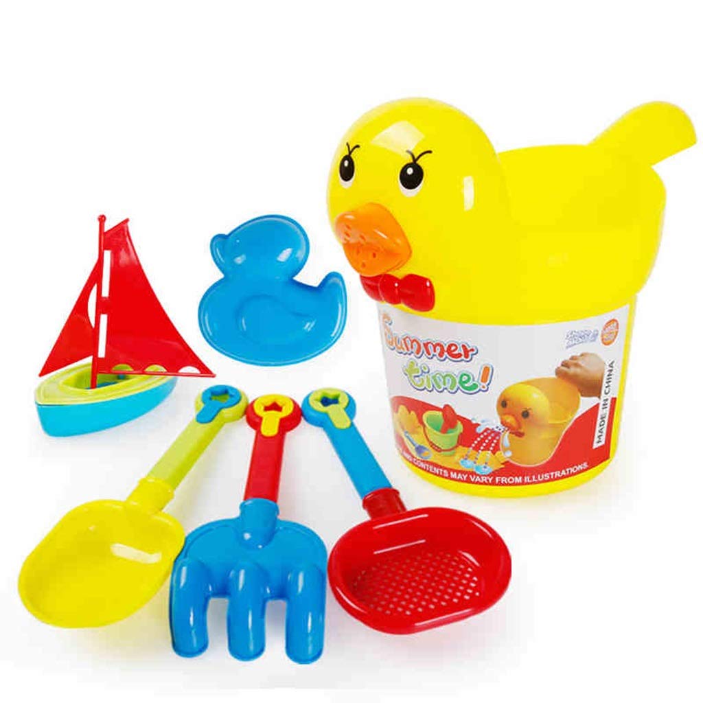 ZTSW Children's Beach Toys Parent-child Interaction Bath Swimming Suit Toy Bucket Set Water Games Beach Baby Boy Girl [6 Sets]