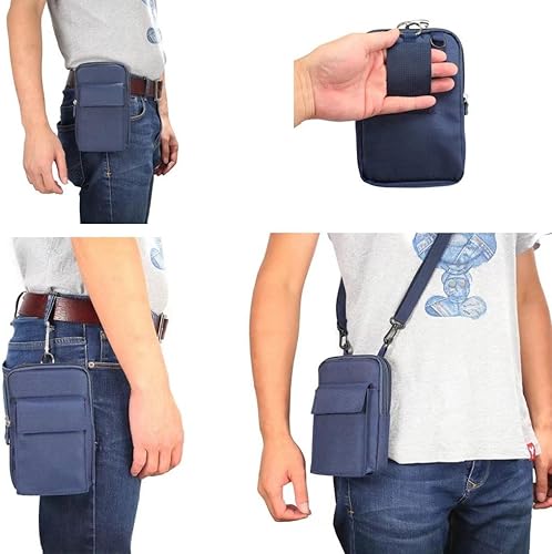 Miniatura 6 de Bolso cruzado universal para teléfono celular, riñonera para deportes al aire libre, fundas de transporte para teléfono móvil, bolsa para cinturón