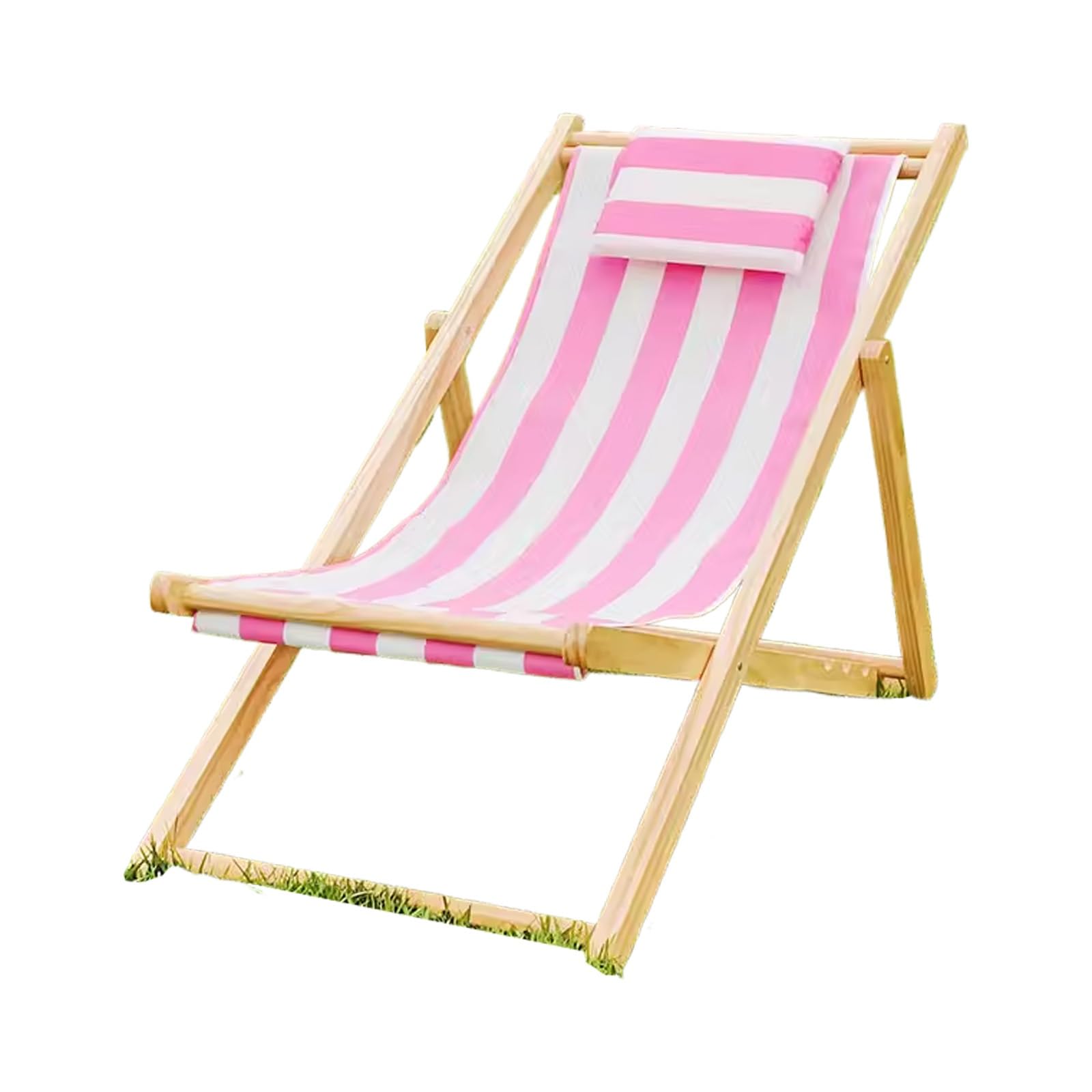 Tumbona Playa Plegable con Sombrilla, Tela Oxford, Respaldo Ajustable, Acero Carbono, Silla Playa Reclinable, para Playa, Piscina (Color : A)