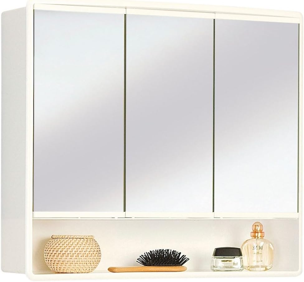 Lymo 49.5 cm H x 58 cm Surface Mount Bevelled Mirror Cabinet Bathroom