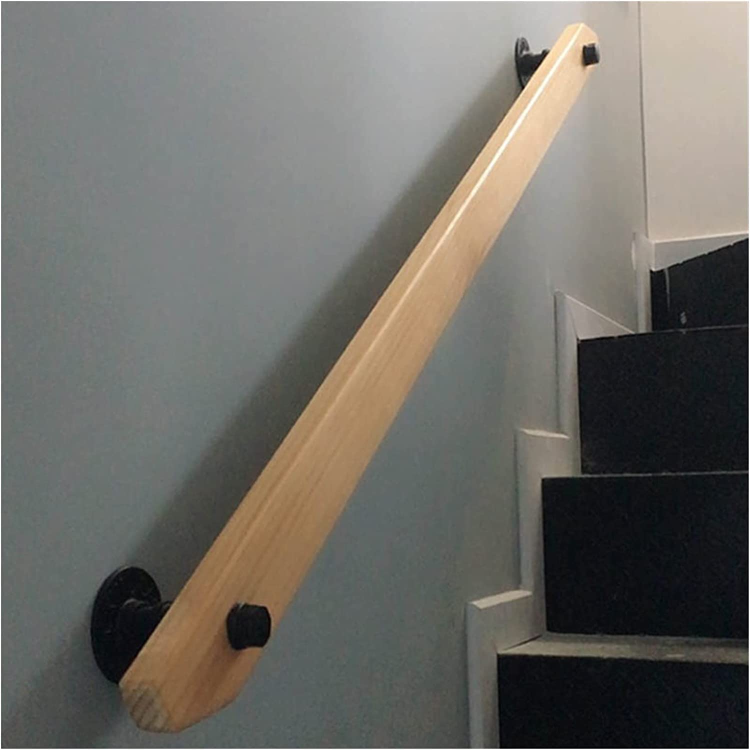 Treppenhandlauf für den Innenbereich für ältere Kinder, Treppengeländer-Set für drinnen und draußen, rutschfestes Treppengeländer für Innenräume/Korridore/Lofts, 1 Fuß - 20 Fuß lang (Größe: 2 m/6,5