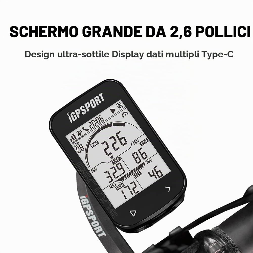 GPS Ciclocomputer con ANT+ iGPSPORT BSC100S Senza fili Impermeabile Computer da Bicicletta