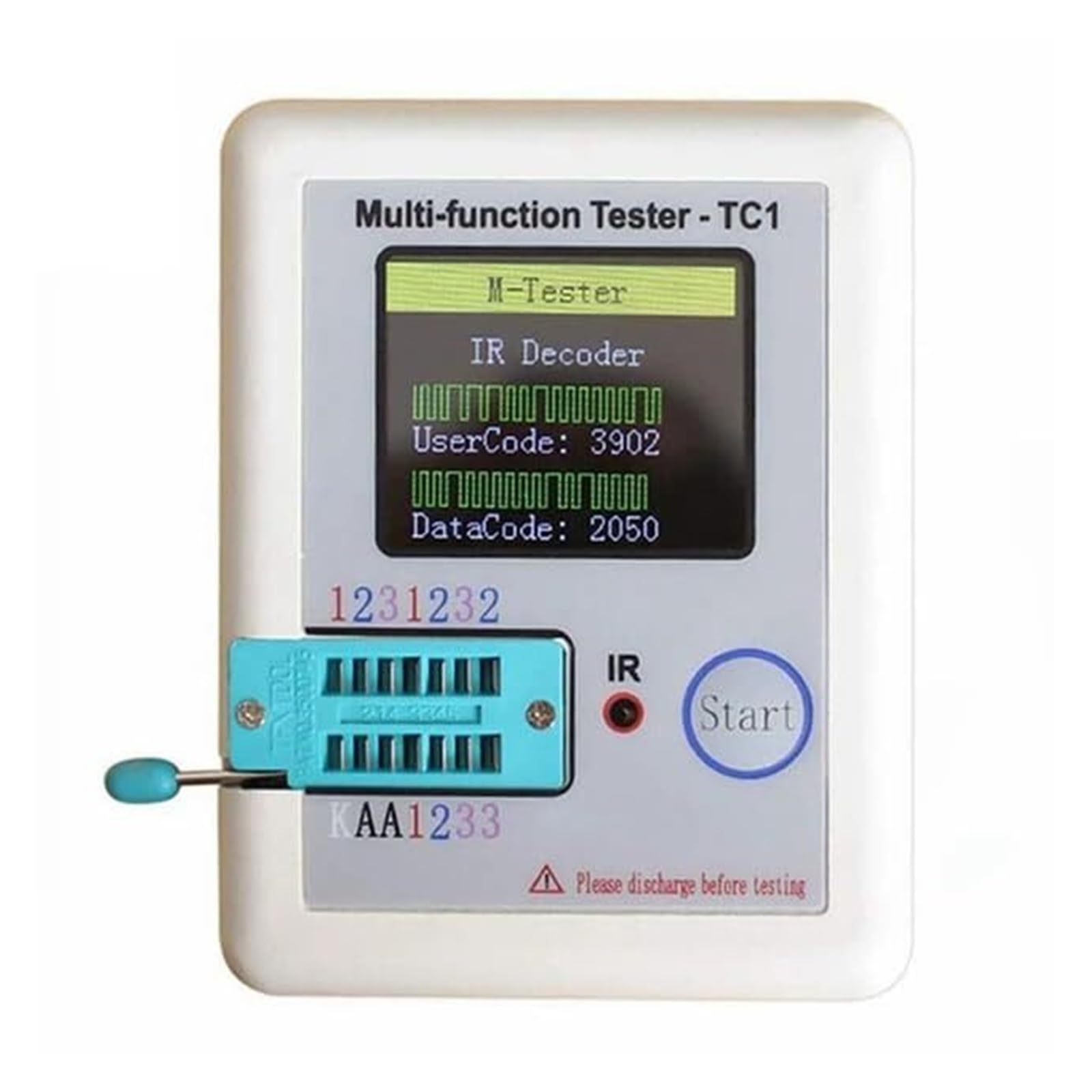 Multi Function Tester, LCR TC1 Transistor with Color TFT Display for NPN PNP MOSFET and More
