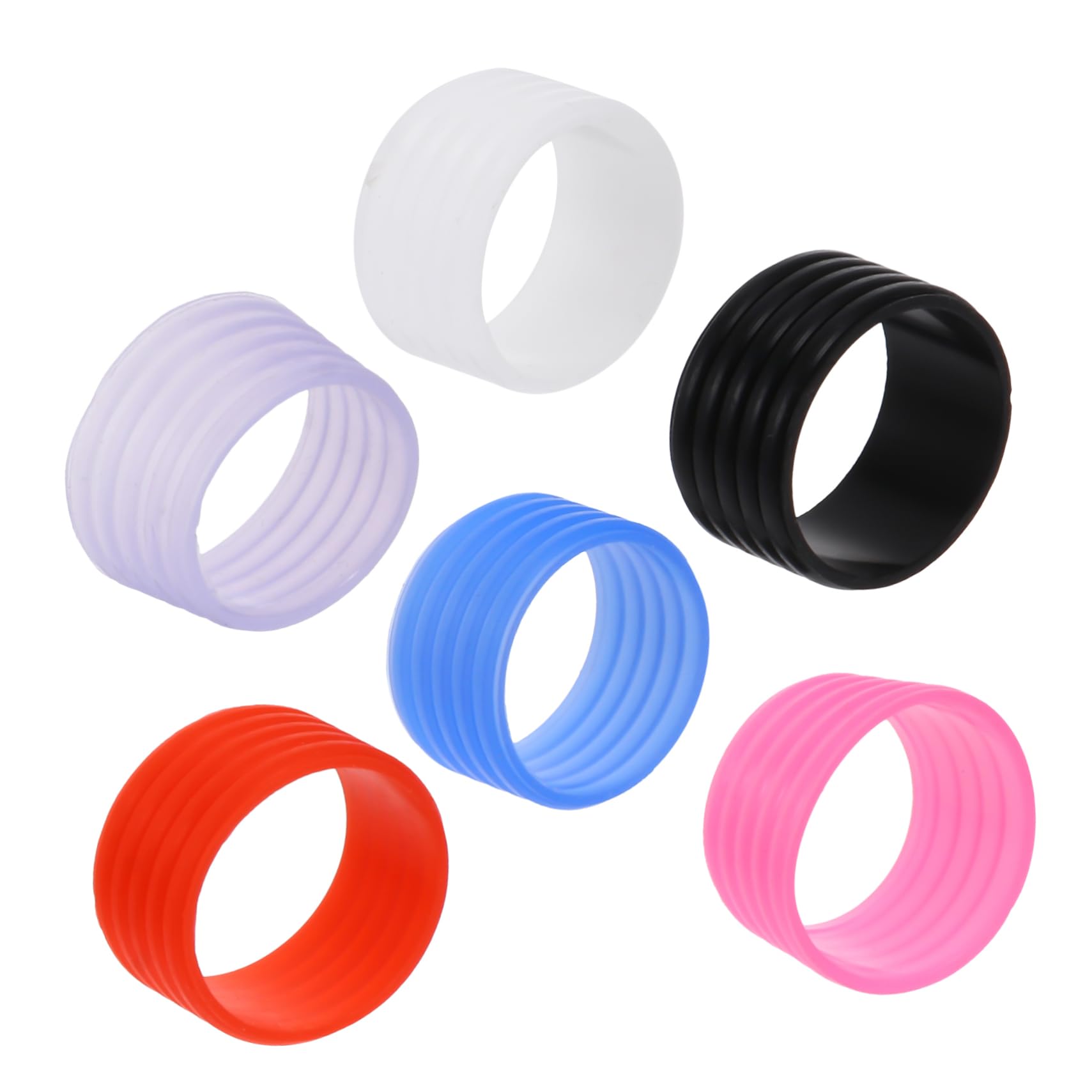HANABASS Tennis Racket Grip Tape Overgrip Ring Hand Gel Sweatband Fix Ring 6 Pack Dry Feel Grip