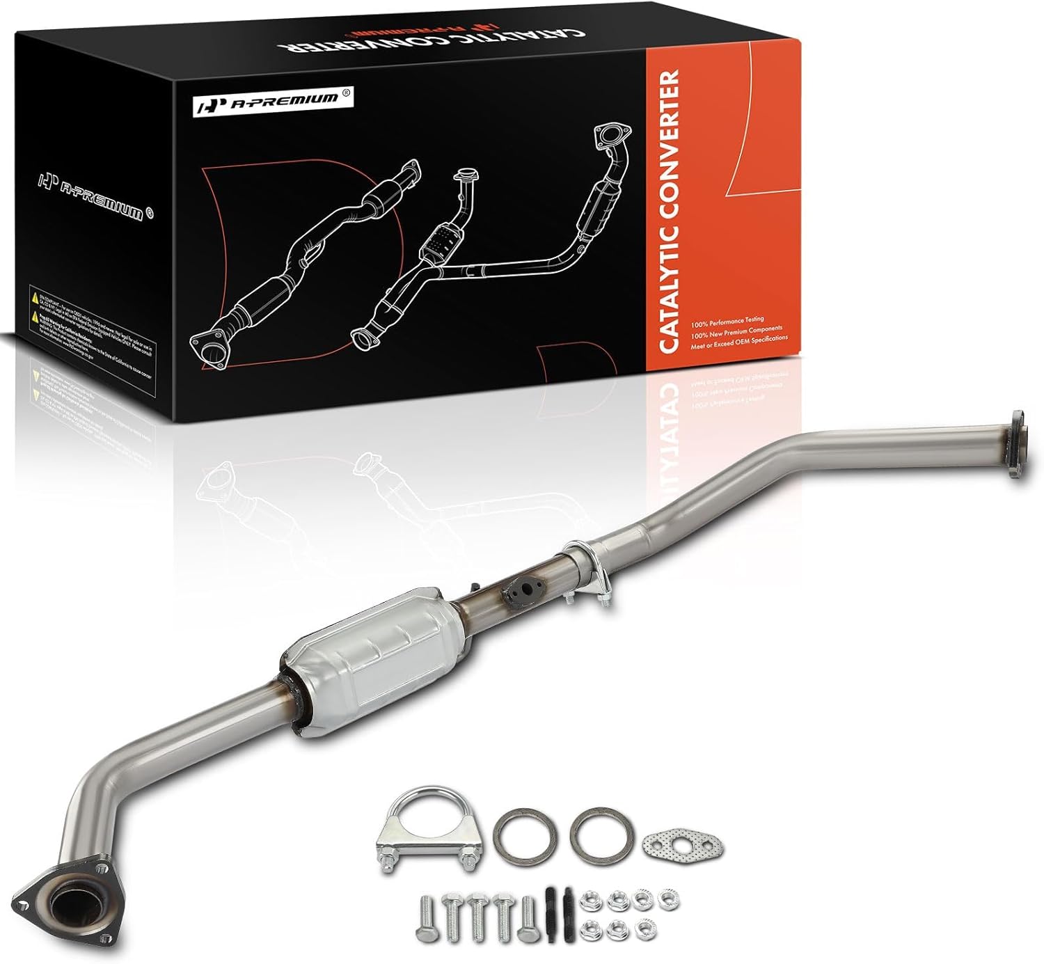 A-Premium Left Catalytic Converter Kit Direct-Fit Compatible with Toyota Sequoia 2001 2002 2003 2004 4.7L, EPA Compliant, Replace# 174500F030
