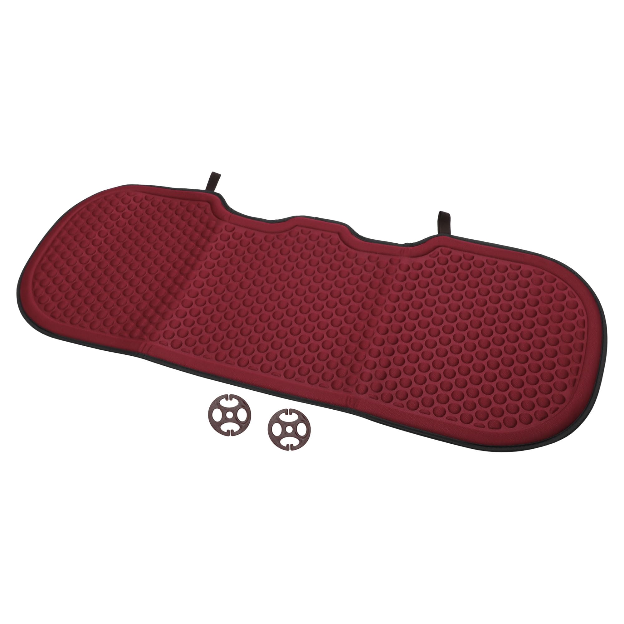 Coussin de siège de voiture universel 130x49 cm en fibre rouge
