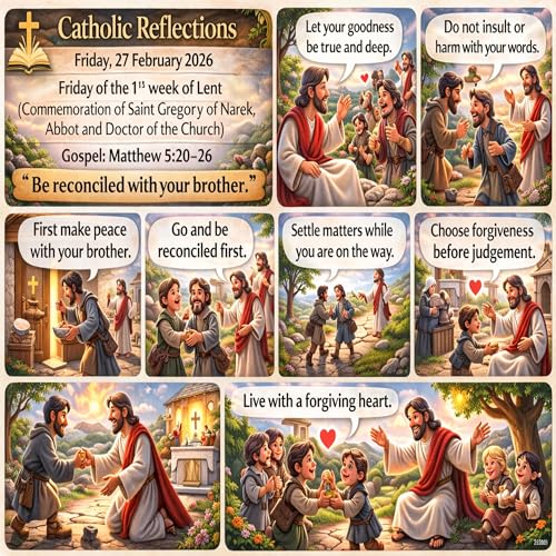 Catholic Reflections &ndash; Friday 27 February 2026, Friday of the 1st week of Lent, Matthew 5:20-26