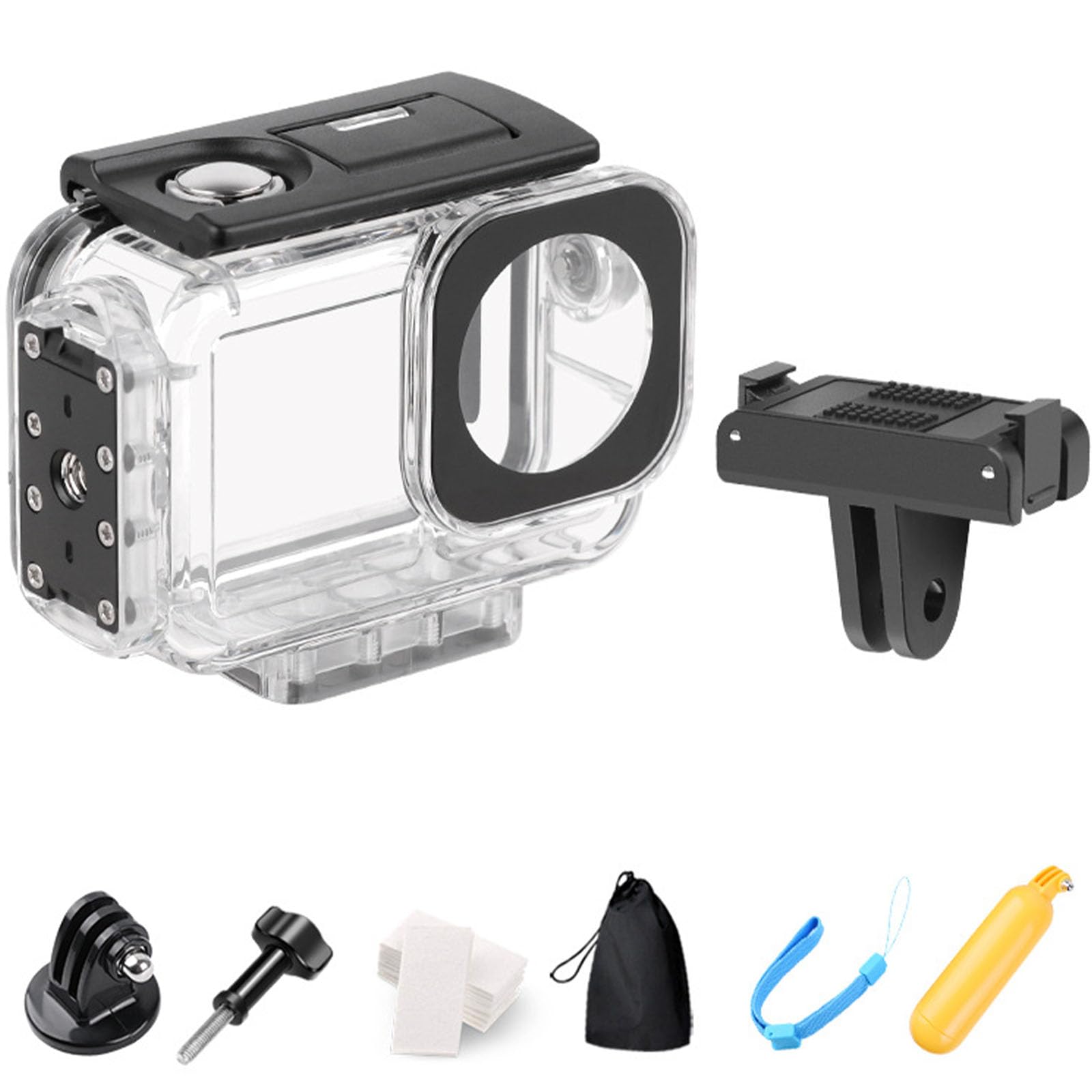 Custodia impermeabile per DJI Osmo Action 5 Pro, 60M Magnetica Custodia subacquea, Custodia immersione Accessori per DJI Osmo Action 5 Pro/DJI Osmo Action 4/DJI Osmo Action 3 (3in1 Dive Case)
