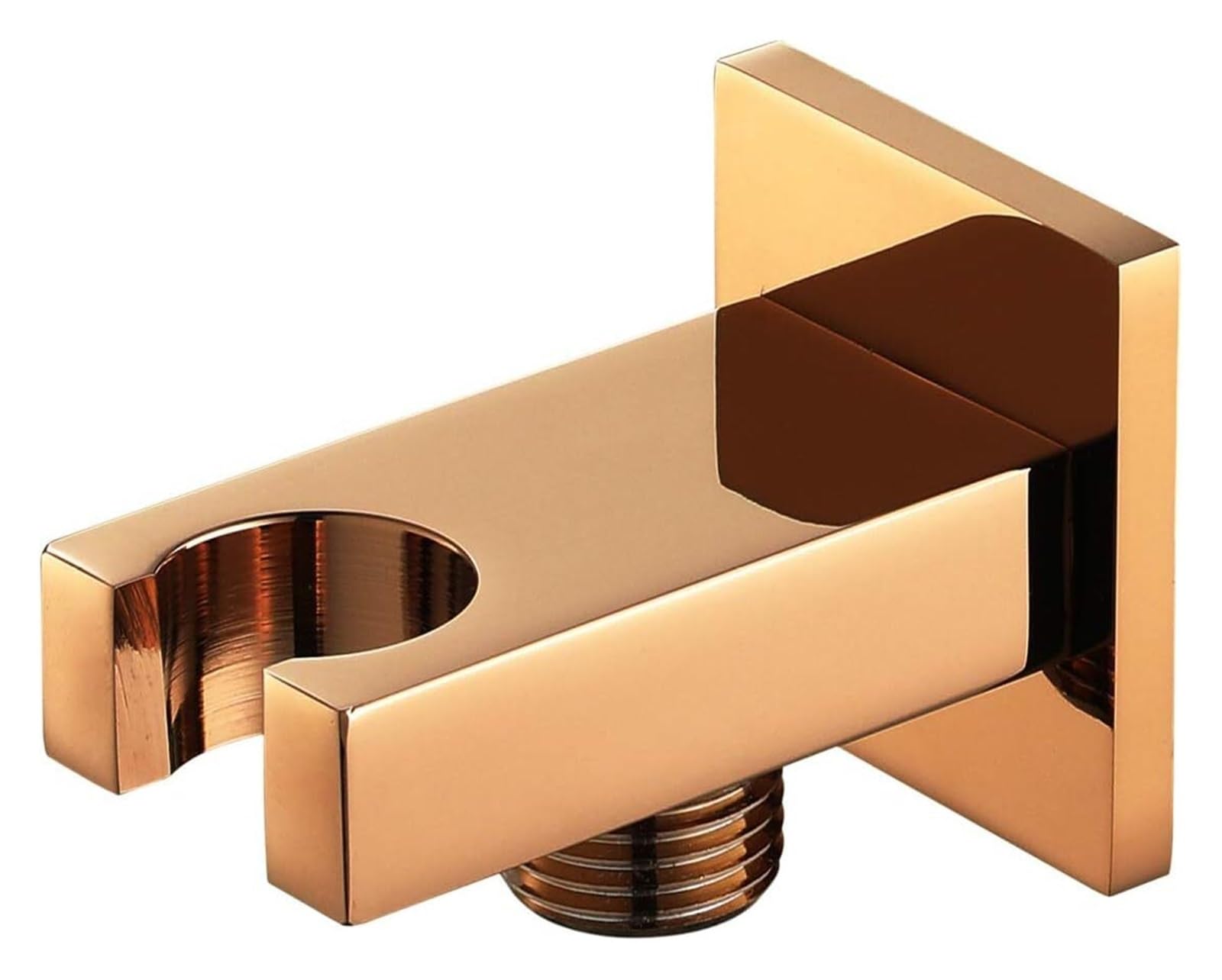 FLYIODFCXV shower head bracket, Solid Brass Bathroom Hand Sprayer Wand or Toilet Handheld Bidet Spray(Rose Gold)
