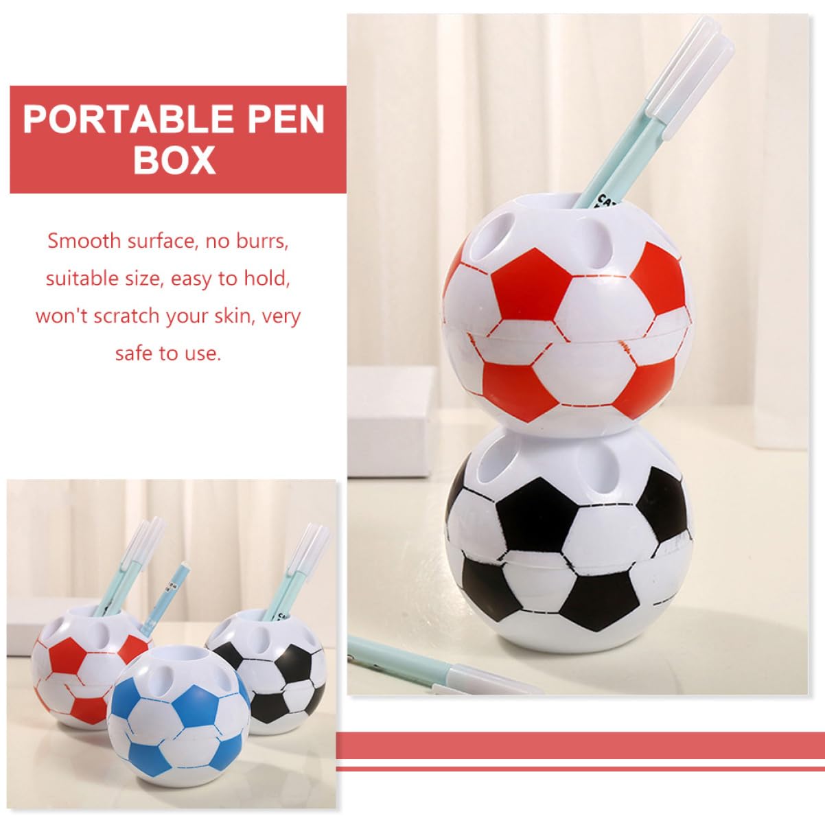 VILLCASE 4pezzi Portapenne Organizer Per Scrivania Per Scuola e Decorazione Camera Capacità Facile e Stabile