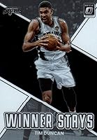 Vista 1 de Tim Duncan Optic Winner Stays - Tarjeta de baloncesto coleccionable 2023 Panini Donruss Optic Basketball Card #4 (Spurs)