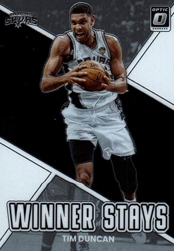Tim Duncan Optic Winner Stays - Tarjeta de baloncesto coleccionable 2023 Panini Donruss Optic Basketball Card #4 (Spurs)