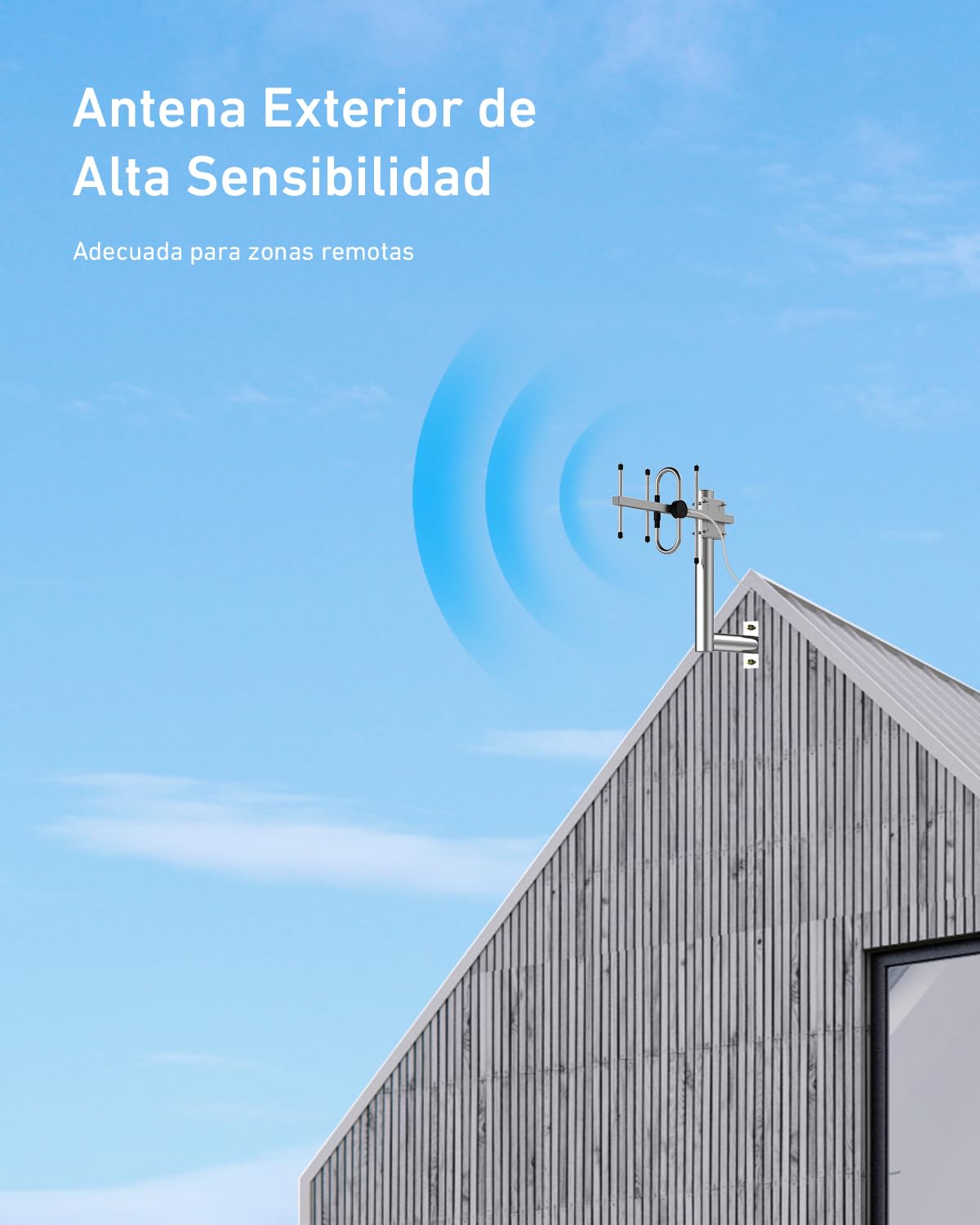 ANNTLENT Amplificador de Cobertura Movil en Banda 20/8 (800/900Mhz) 4G LTE 3G 2G gsm, Repetidor de Señal Celular Antena Compatible con Todos los Operadores, Repetidor para el Hogar Oficina Campo