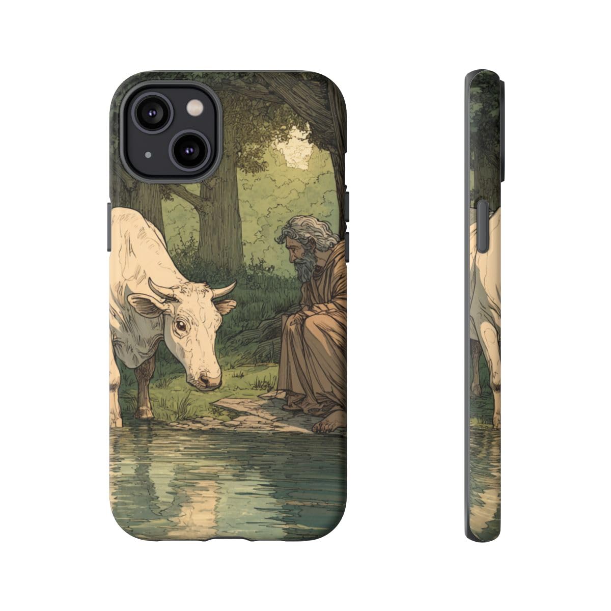 Coque iPhone 14 Plus rigide Riverbank mate au style urbain unique