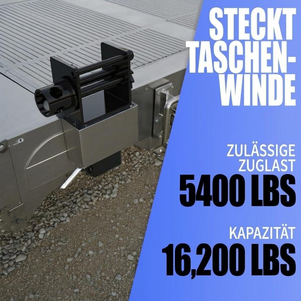 GarveeTech 2er Set Stake Pocket Winch 2450kg, Spanngurtwinde Anhänger LKW | 4-Loch-Sicherung, Hochfester Stahl, Rostfrei, Ladungssicherung Profi, Montagefertig, Verschleißfest, Zurrgurt-Spanner