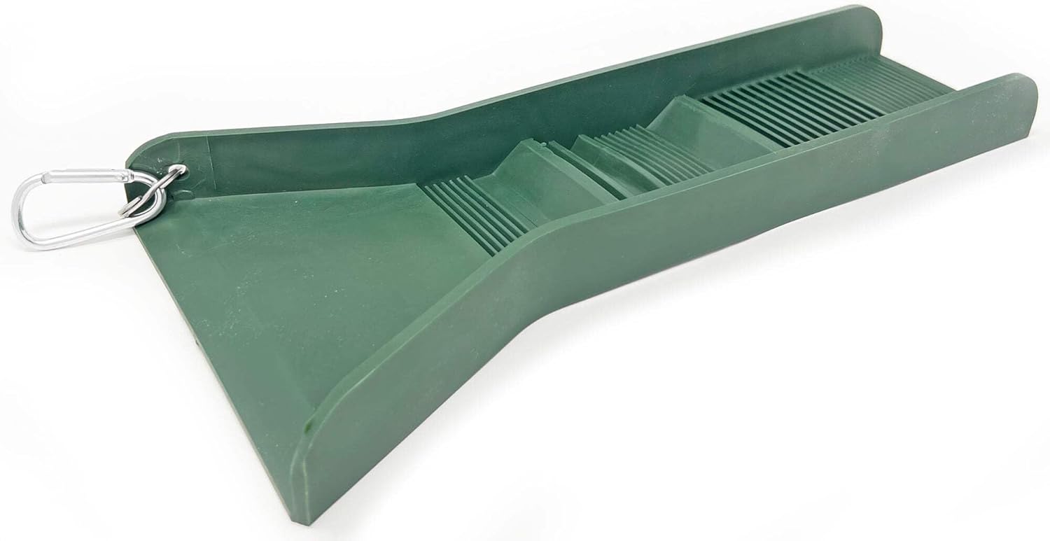 Sluice Fox Pocket Gold Sluice Box – 12” Mini Metal Sluice for Gold Prospecting, Includes Miner’s Moss + V-Trap Matting, Expanded Metal, Ultralight Portable Cleanup Sluice