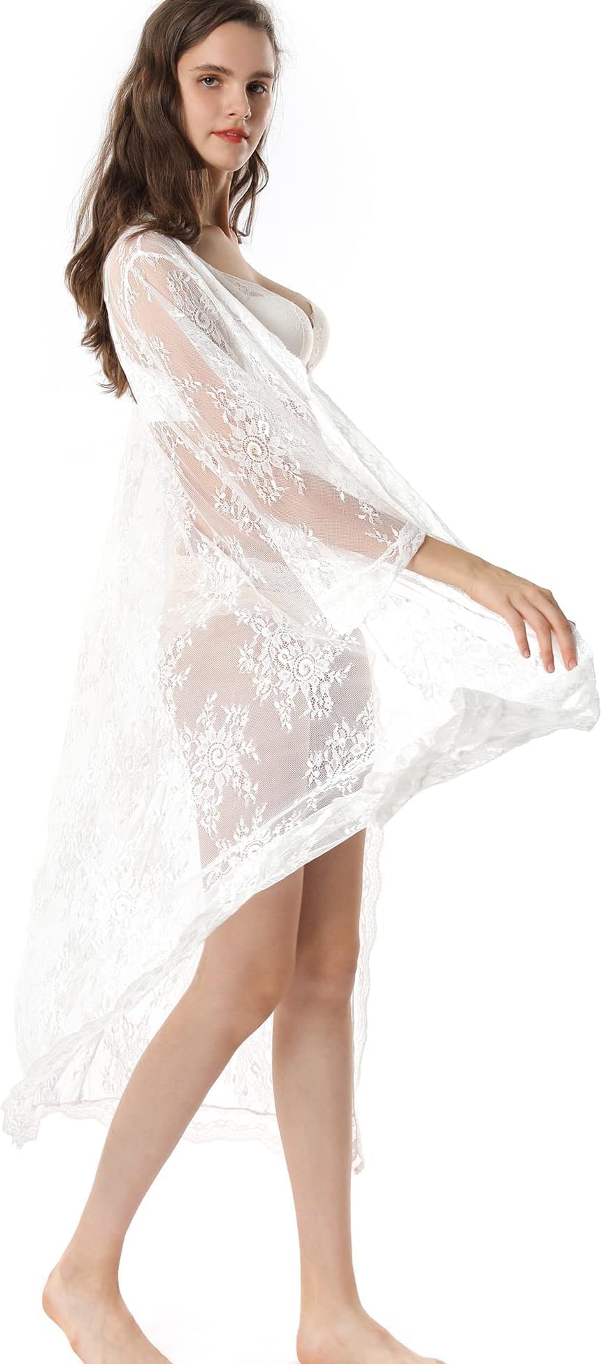 TOUSYEA Women's Soft Nightgown Long Kimono Robes Swimsuit Cover Ups Maxi Beach Dress