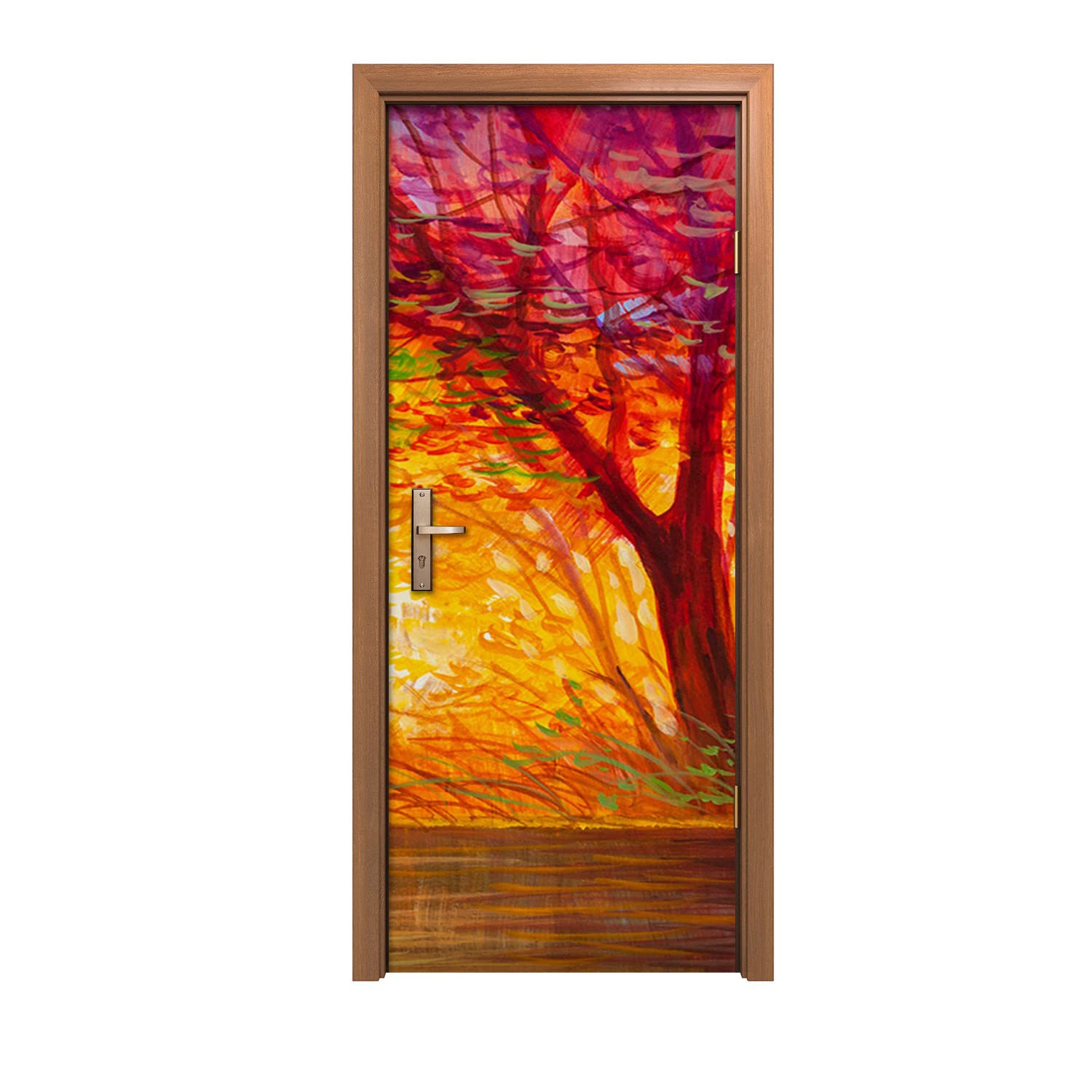 Autocollant de porte 90x200cm lavable et facile à poser