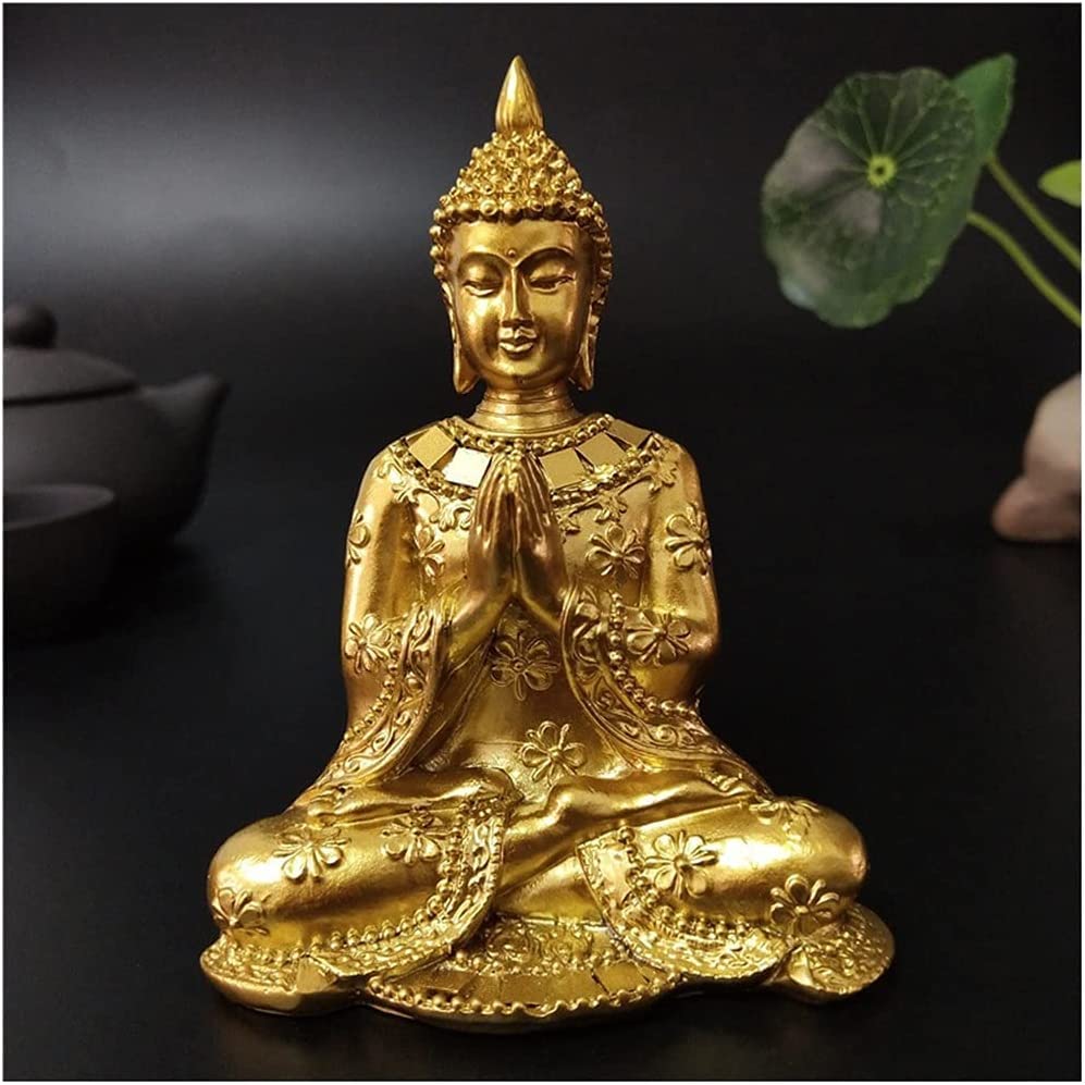 Statua Buddy/Budda Statuetka,Tajskie hinduskie posągi buddy do medytacji, dekoracje do przydomowego ogrodu Posągi Feng Shui, ozdoby do rękodzieła domowego