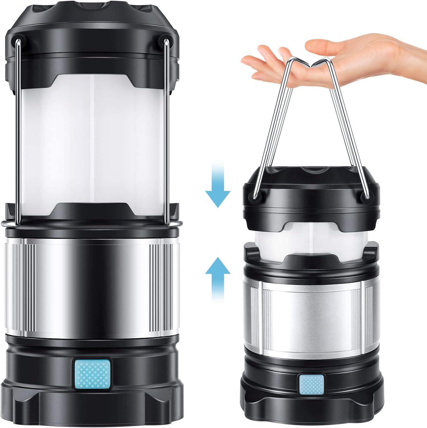 LED Campinglampe Mit Powerbank - Wasserdichte Outdoor Laterne Mit Magnet