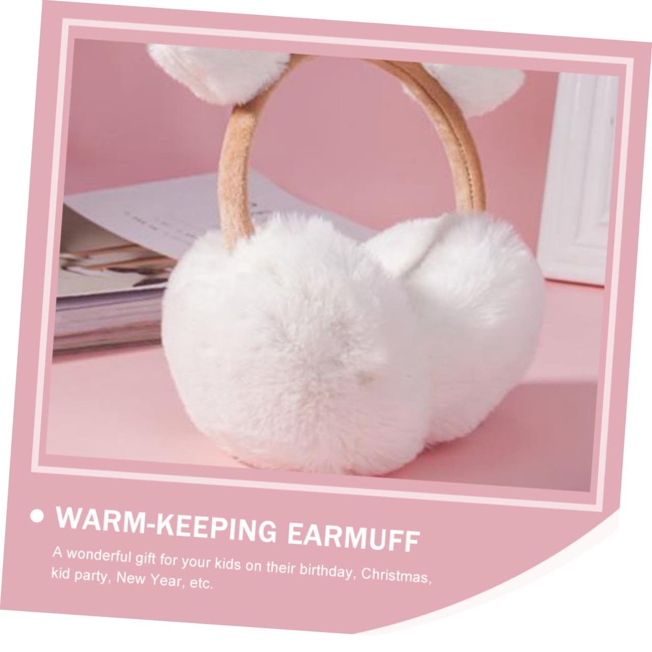 Beavorty 1Pc Outdoor Winter Plush Earmuff for Adorable Warm Keeping Ear Warmer Lightweight and Comfortable Present for Boys and Cold Weather