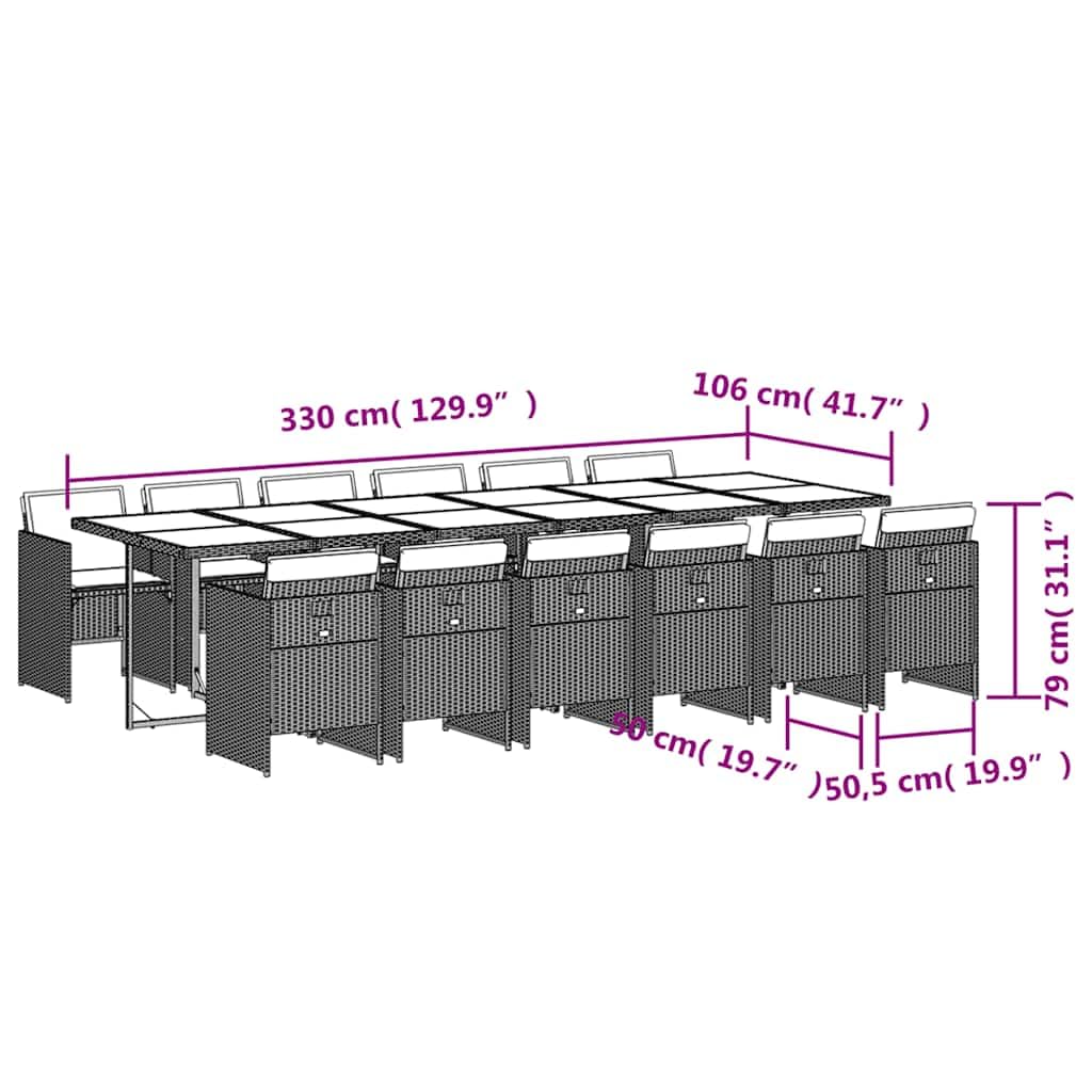 vidaXL Ensemble à Manger de Jardin avec Coussins 5 pcs, Table et Chaise de Terrasse, Meubles de Patio, Mobilier d'Extérieur, Gris Clair Résine Tressée