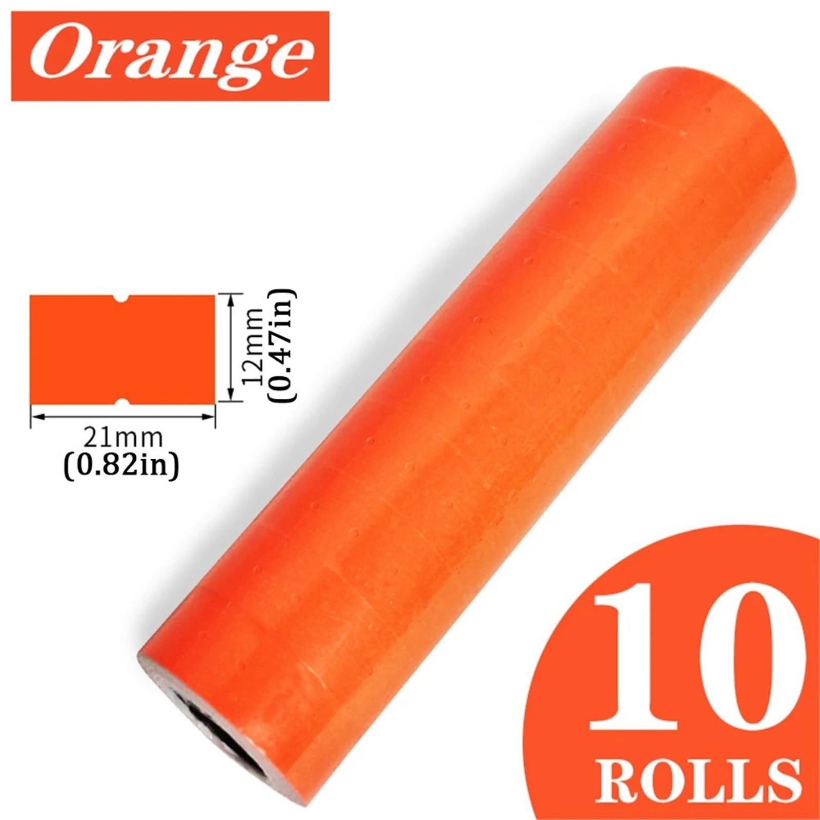 Etiquetas para pistola de precio, 40 rollos, etiqueta de precio, etiqueta de una sola línea, calcomanías de papel para codificación (verde militar)