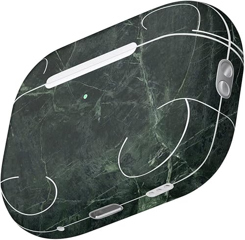 Miniatura 3 de MightySkins - Fundas compatibles con Apple AirPods Pro 2, diseño de mármol verde, protectora, duradera y única, fácil de aplicar, quitar y cambiar