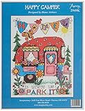 M & R Technologies Happy Camper Counted Cross Stitch Kit